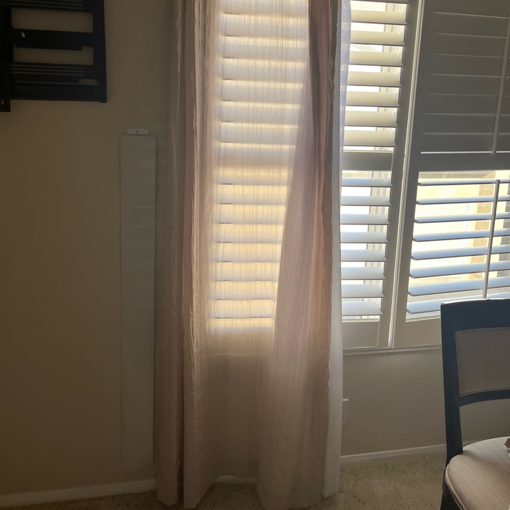 Chiffon silky drapes